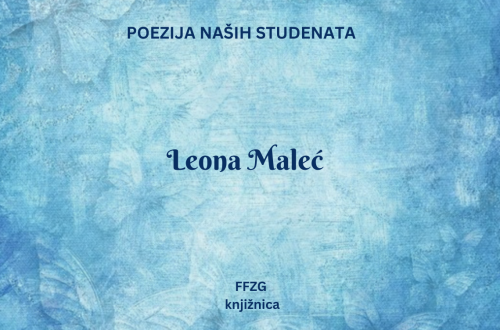 Leona Maleć poezija naših studenata